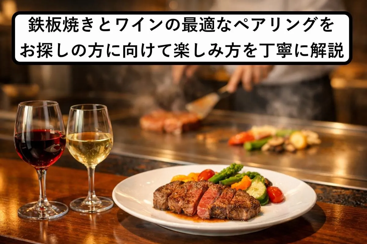 鉄板焼きとワインの最適なペアリングをお探しの方に向けて楽しみ方を丁寧に解説
