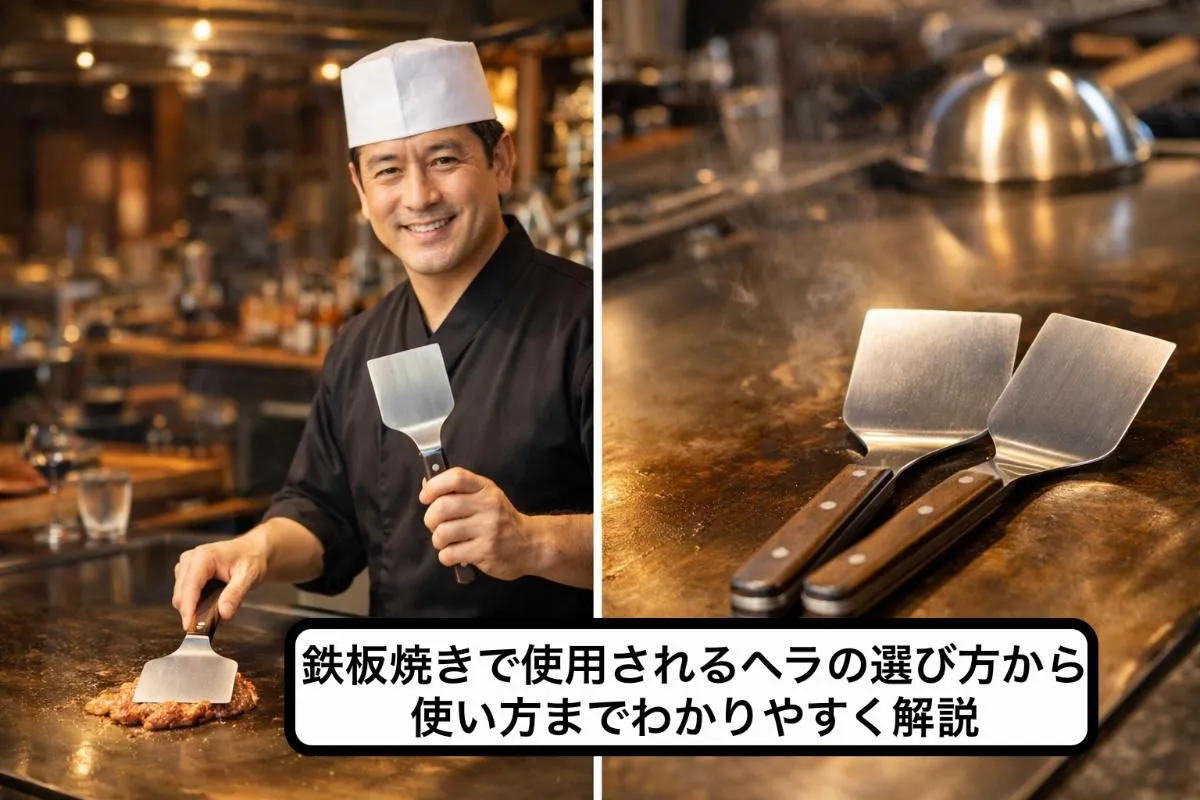 鉄板焼きで使用されるヘラの選び方から使い方までわかりやすく解説